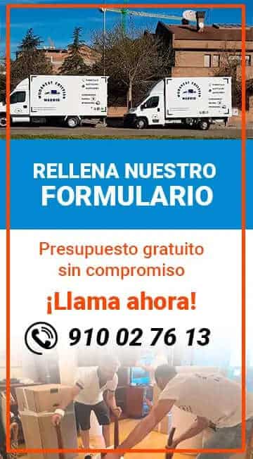Presupuesto Mudanzas Madrid